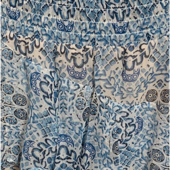 Twelfth Street by Cynthia Vincent Blue Ruffled Mini Skirt - Picture 3 of 7